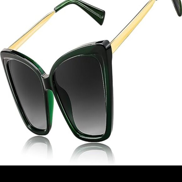 Dark green woman's sunglasses - Picture 2 of 5